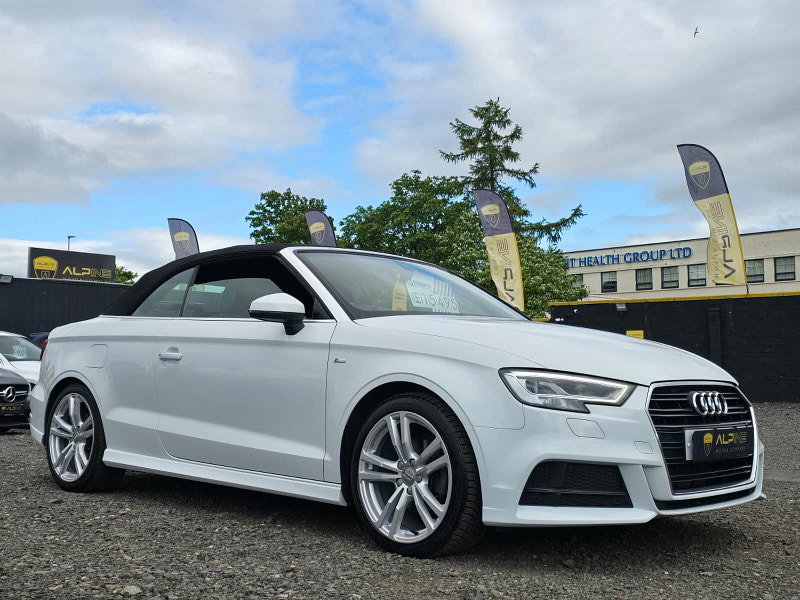 Audi A3 Cabriolet 2.0 TDI S line Convertible 2dr Diesel S Tronic Auto 6Spd Euro 6 (s/s) (150 ps)