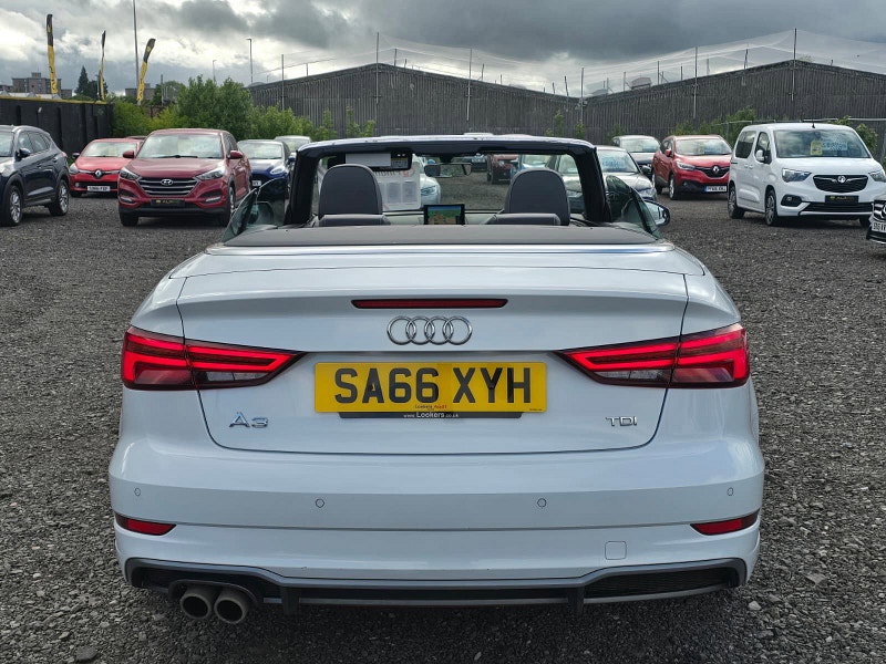 Audi A3 Cabriolet 2.0 TDI S line Convertible 2dr Diesel S Tronic Auto 6Spd Euro 6 (s/s) (150 ps)