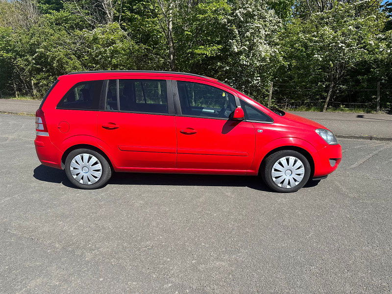 Vauxhall Zafira 1.6L Exclusive MPV 5dr Petrol Manual Euro 5 (113 bhp) 5dr Manual 2025
