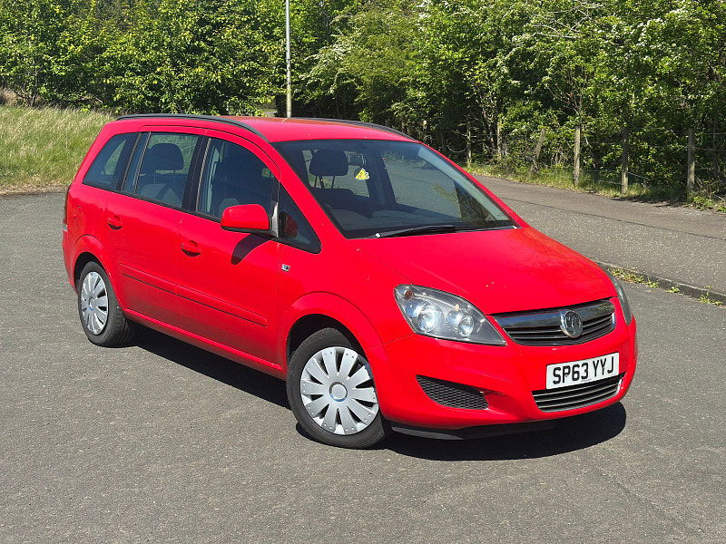 Vauxhall Zafira 1.6L Exclusive MPV 5dr Petrol Manual Euro 5 (113 bhp) 5dr Manual 2025