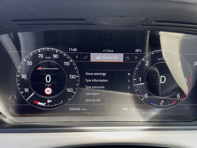Land Rover Range Rover Velar 2.0 D180 R-Dynamic HSE SUV 5dr Diesel Auto 4WD Euro 6 (s/s) (180 ps) 5dr Automatic 2025