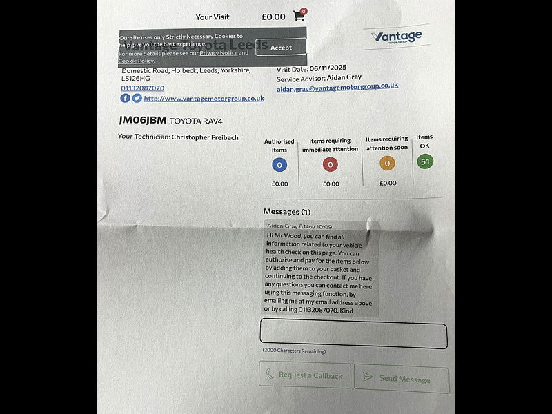 Toyota RAV4 2.5 VVT-h Dynamic SUV 5dr Petrol Hybrid CVT 4WD Euro 6 (s/s) (222 ps) 5dr Automatic 2025