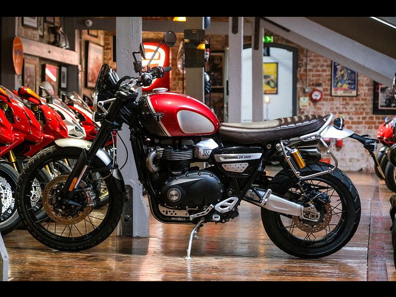 Triumph Scrambler 1200 1200 XC With Leather Soft Luggage Pannier 0dr Manual 2026