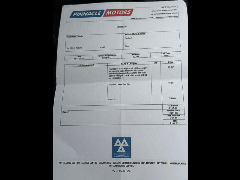 Audi A4 Avant 2.0 TDI ultra SE Technik Euro 6 (s/s) 5dr 5dr Manual 2025