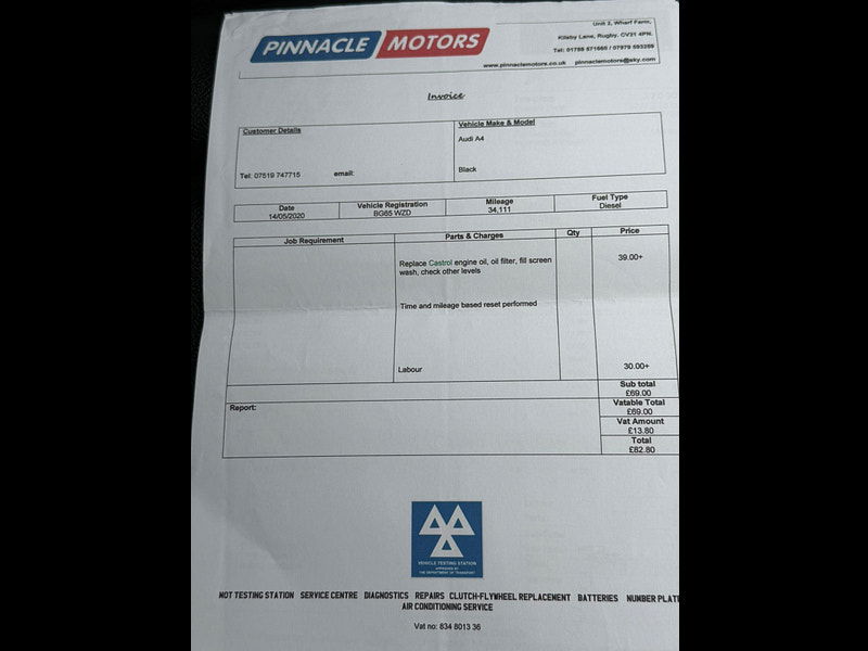 Audi A4 Avant 2.0 TDI ultra SE Technik Euro 6 (s/s) 5dr 5dr Manual 2025