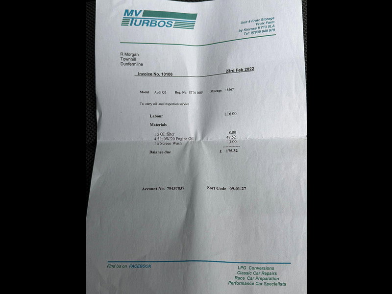 Audi Q2 1.0 TFSI 30 Sport Euro 6 (s/s) 5dr 5dr Manual 2026