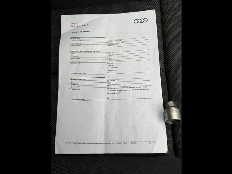 Audi Q3 2.0 TDI 35 Sport quattro Euro 6 (s/s) 5dr 5dr Manual 2026