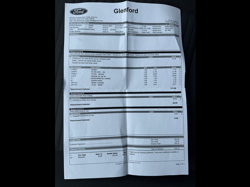 Ford C-Max 1.5 TDCi Titanium Euro 6 (s/s) 5dr 5dr Manual 2025