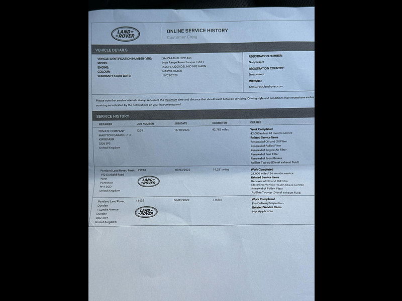 Land Rover Range Rover Evoque 2.0 D180 MHEV R-Dynamic SE Auto 4WD Euro 6 (s/s) 5dr 5dr Automatic 2025