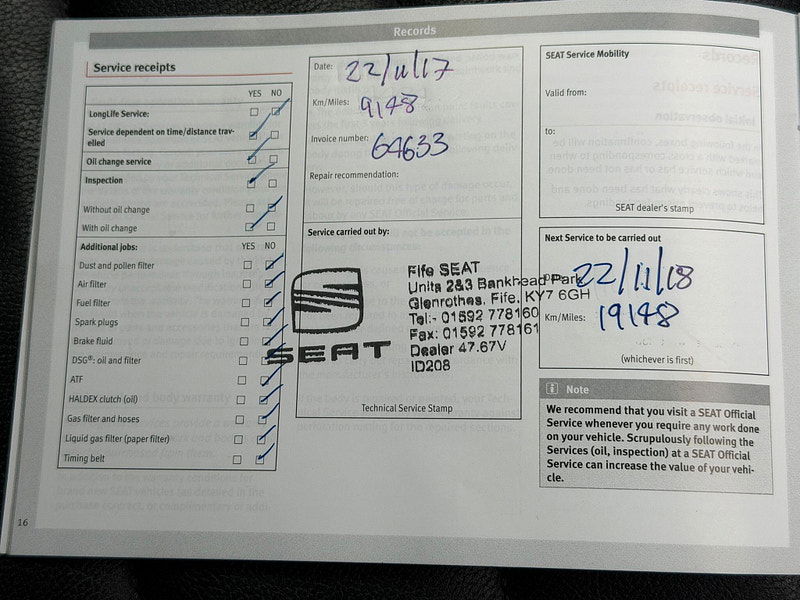 Seat Ateca 2.0 TDI XCELLENCE 4Drive Euro 6 (s/s) 5dr 5dr Manual 2026