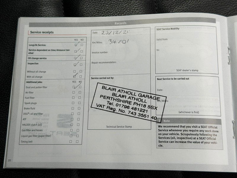 Seat Ateca 2.0 TDI XCELLENCE 4Drive Euro 6 (s/s) 5dr 5dr Manual 2026