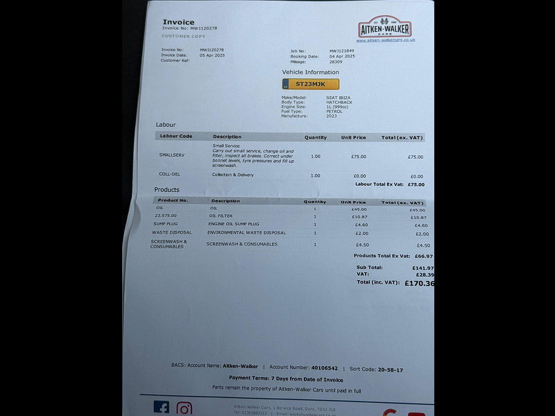 Seat Ibiza 1.0 TSI XCELLENCE Euro 6 (s/s) 5dr 5dr Manual 2026