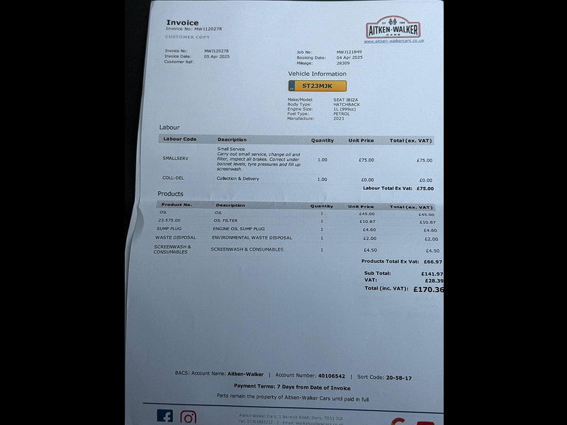 Seat Ibiza 1.0 TSI XCELLENCE Euro 6 (s/s) 5dr 5dr Manual 2026