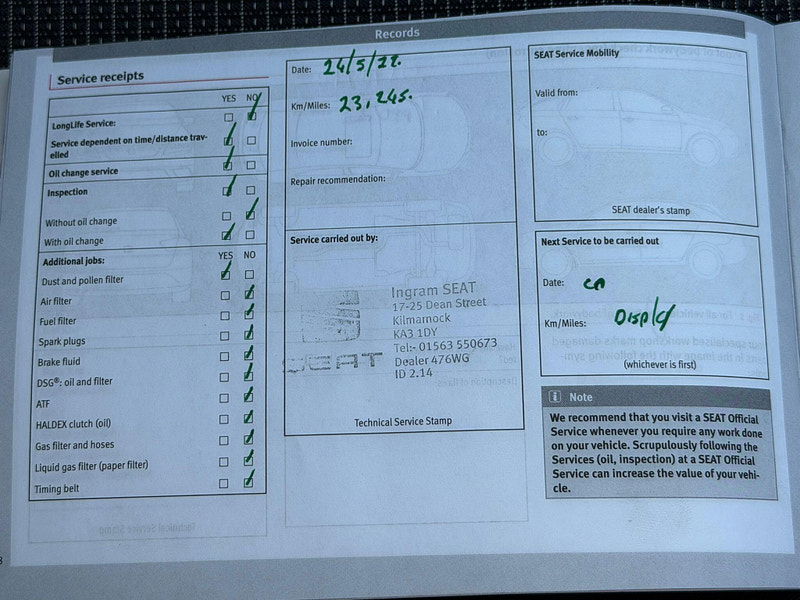 Seat Leon 1.6 TDI SE Dynamic Technology Euro 6 (s/s) 5dr 5dr Manual 2025