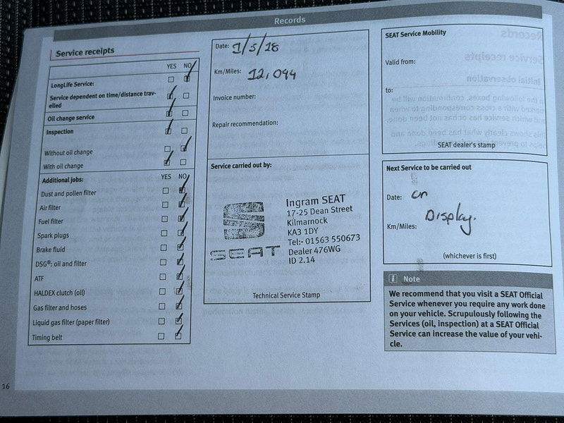 Seat Leon 1.6 TDI SE Dynamic Technology Euro 6 (s/s) 5dr 5dr Manual 2025