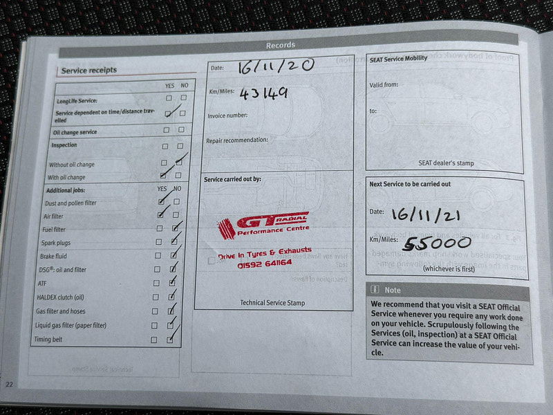 Seat Leon 1.8 TSI FR Technology Sport Coupe DSG Euro 6 (s/s) 3dr 3dr Automatic 2026