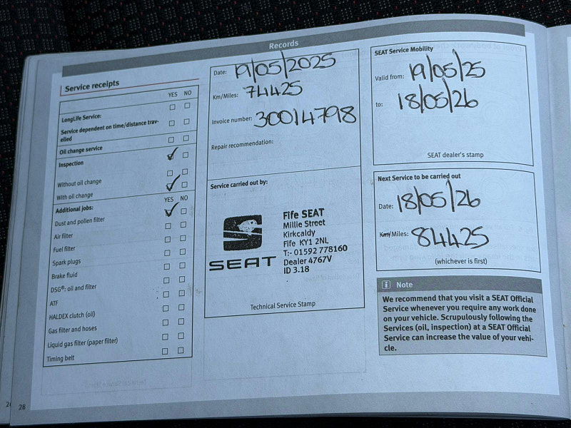 Seat Leon 2.0 TDI FR Technology Euro 6 (s/s) 5dr 5dr Manual 2025