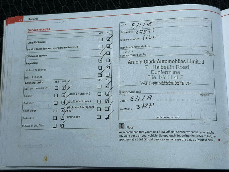 Seat Mii 1.0 12v Toca Euro 5 3dr 3dr Manual 2026