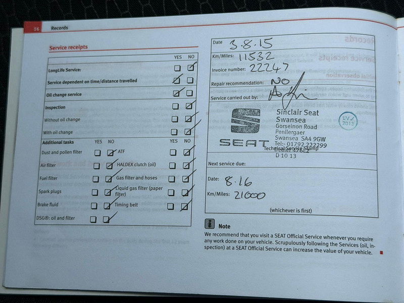 Seat Mii 1.0 12v Toca Euro 5 3dr 3dr Manual 2026