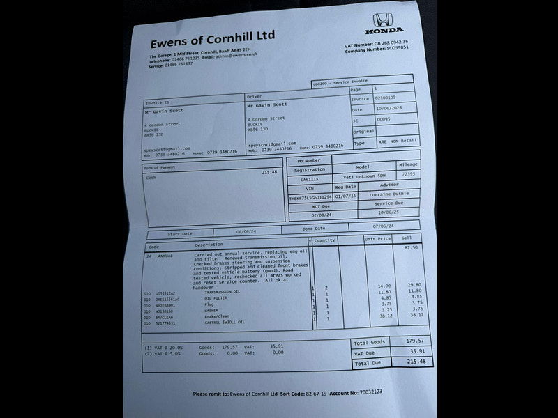 Skoda Yeti 1.2 TSI SE L Outdoor DSG Euro 6 (s/s) 5dr 5dr Automatic 2026