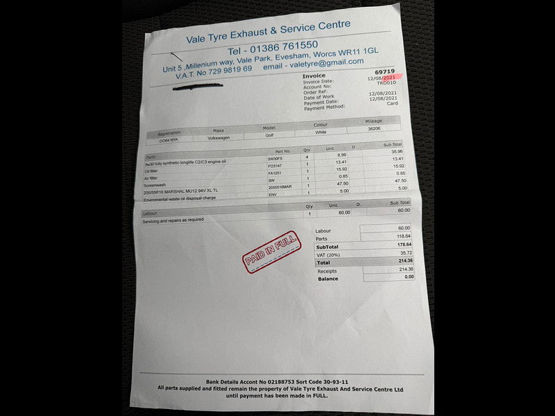 Volkswagen Golf 1.4 TSI SE Nav Euro 6 (s/s) 5dr 5dr Manual 2025