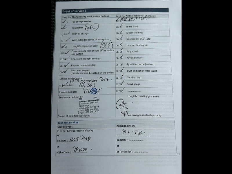 Volkswagen Sharan 2.0 TDI BlueMotion Tech SE Euro 6 (s/s) 5dr 5dr Manual 2025