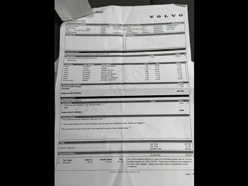 Volvo XC40 2.0 B3 MHEV Plus Dark DCT Auto Euro 6 (s/s) 5dr 5dr Automatic 2026