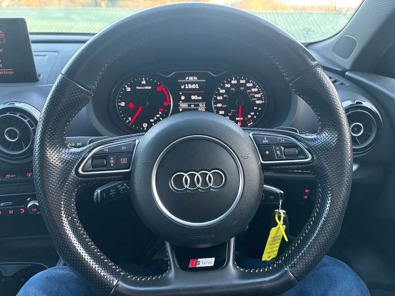 Audi A3 2.0 TDI S line Hatchback 3dr Diesel S Tronic quattro Euro 6 (s/s) (184 ps) 3dr Automatic 2025