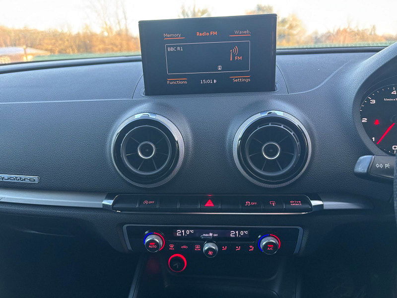 Audi A3 2.0 TDI S line Hatchback 3dr Diesel S Tronic quattro Euro 6 (s/s) (184 ps) 3dr Automatic 2025