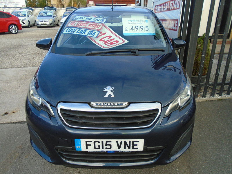 Peugeot 108 1.0L Active Hatchback 5dr Petrol Manual Euro 6 (68 bhp) 5dr Manual 2025