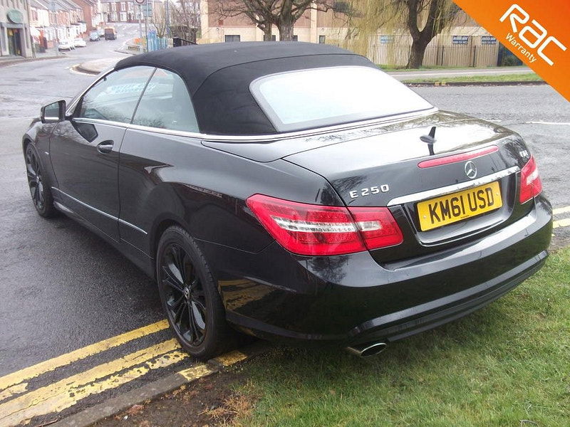Mercedes-Benz E-Class 2.1L E250 Sport CDi BlueEfficiency Auto Convertible 2dr Diesel Automatic Euro 5 (204 bhp) 2dr Automatic 2025