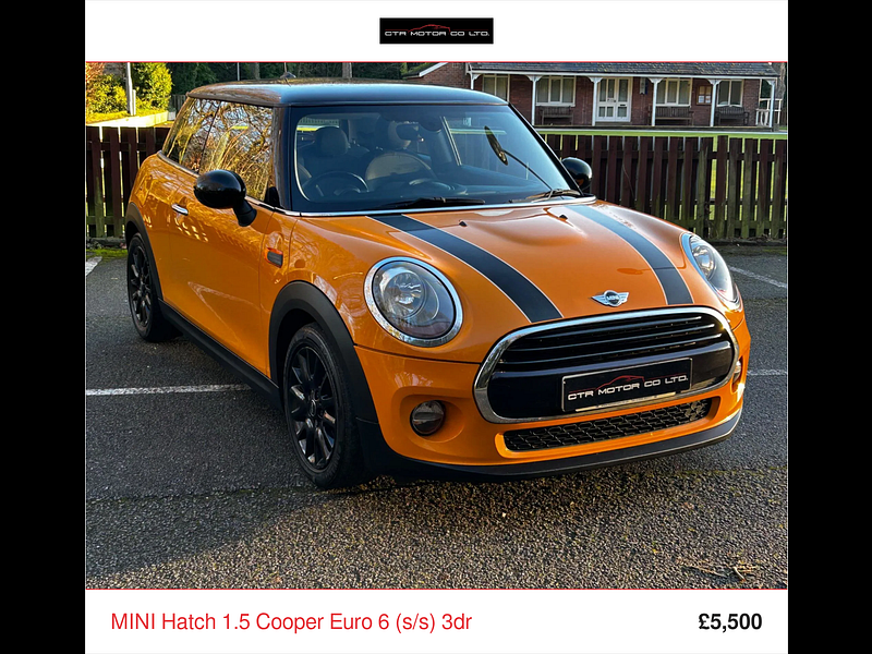 MINI Hatch 1.5 Cooper Euro 6 (s/s) 3dr 3dr Manual 2026