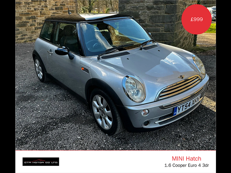 MINI Hatch 1.6 Cooper Euro 4 3dr 3dr Manual 2026
