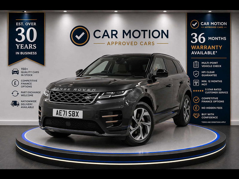 Land Rover Range Rover Evoque 1.5 P300e 12.2kWh R-Dynamic HSE Auto 4WD Euro 6 (s/s) 5dr 5dr Automatic 2026