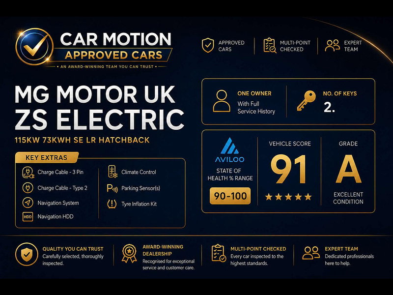MG ZS MG ZS SE EV 5dr 5dr Automatic 2026