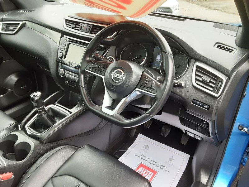 Nissan Qashqai 1.5 dCi 115 Tekna+ 5dr (FULL LEATHER+SAT NAV+GLASS ROOF+REVERSE CAMERA) 5dr Manual 2025