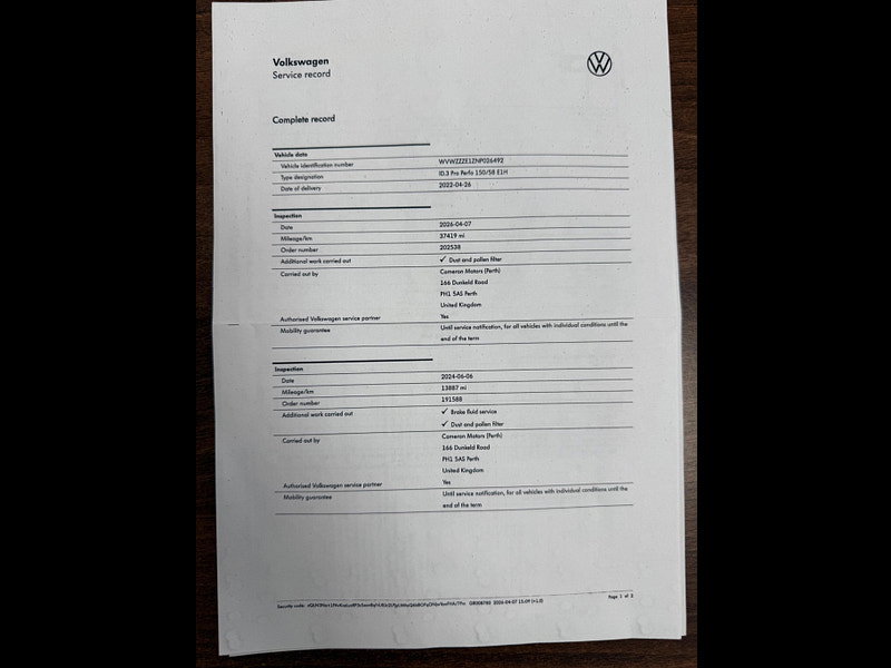Volkswagen ID.3 Pro Performance 58kWh Family Auto 5dr