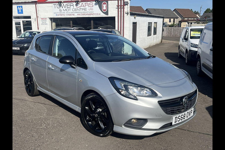 2018 Vauxhall Corsa 1.4i ecoTEC SRi VX Line Nav Black Hatchback 5dr Petrol Manual Euro 6 (90 ps)