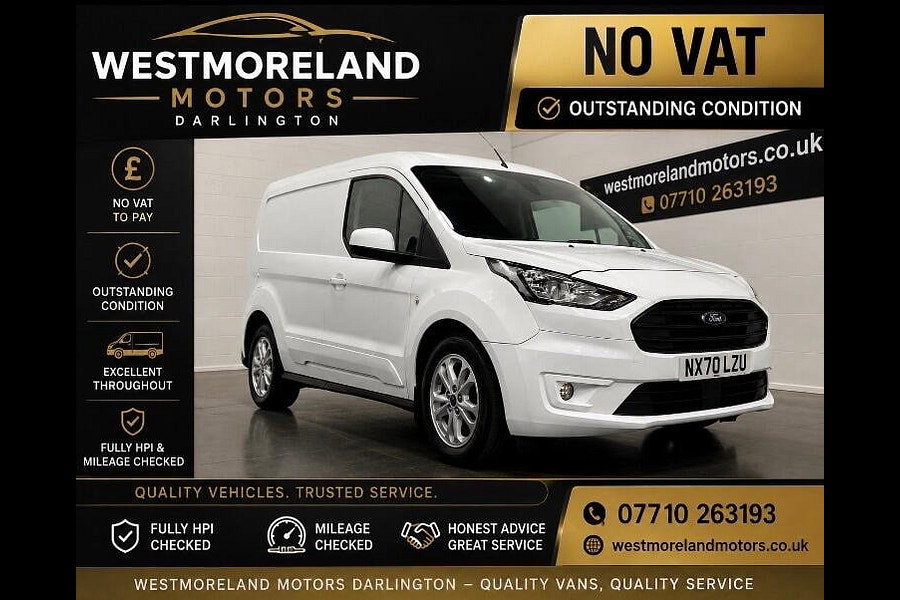 2020 Ford Transit Connect 1.5 200 EcoBlue Limited Panel Van 5dr Diesel Manual L1 Euro 6 (s/s) (120 ps)