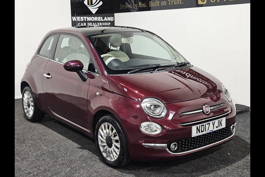 2017 Fiat 500 1.2 Lounge Euro 6 (s/s) 3dr